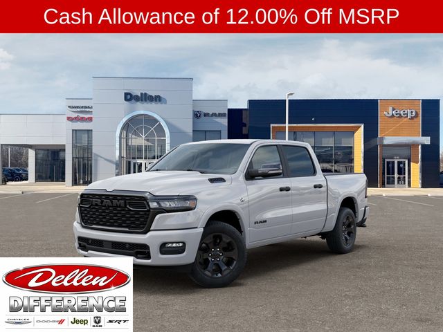 Bright White Clearcoat 2026 RAM 1500 Pickup Truck Four-Wheel Drive 8-Speed Automatic
