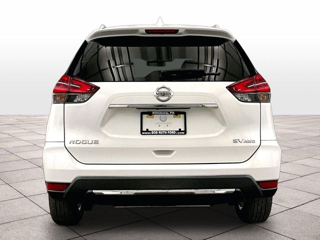 2018 Nissan Rogue SV White at Phil Fitts Ford