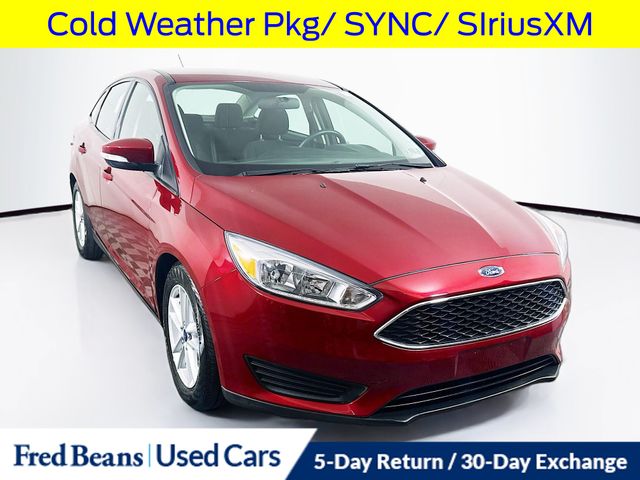 Ruby Red Metallic 2015 Ford Focus Sedan Front-Wheel Drive 6-Speed Automatic