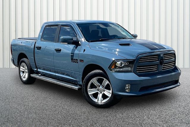 Ceramic Blue Clearcoat 2015 RAM 1500 Pickup Truck Four-Wheel Drive 8-Speed Automatic
