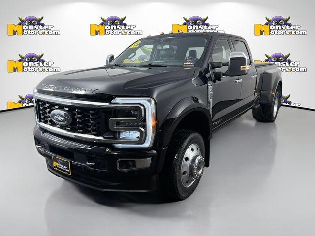 Black 2024 Ford F-450 Super Duty Platinum Crew Cab LB DRW 4WD Pickup Truck Four-Wheel Drive Automatic