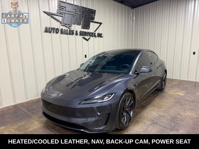 Black 2024 Tesla Model 3 Sedan All-Wheel Drive 1-Speed Automatic