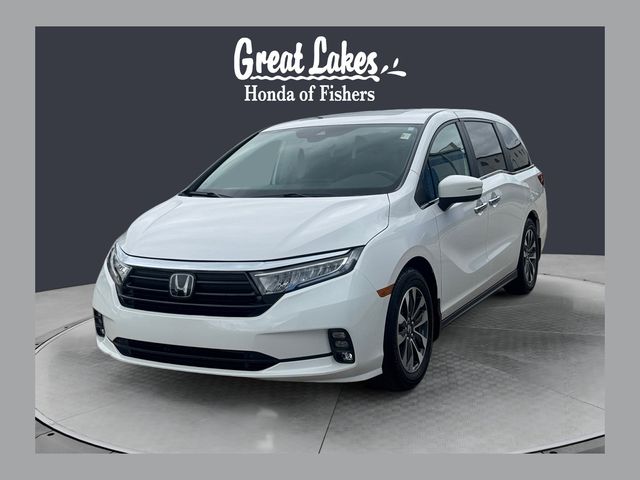 Platinum White Pearl 2023 Honda Odyssey EX-L FWD Minivan Front-Wheel Drive Automatic