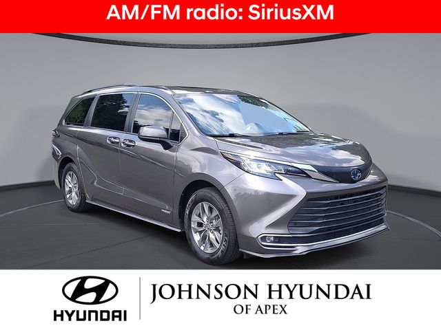 Predawn Gray Mica 2021 Toyota Sienna Minivan Front-Wheel Drive Continuously Variable Transmission