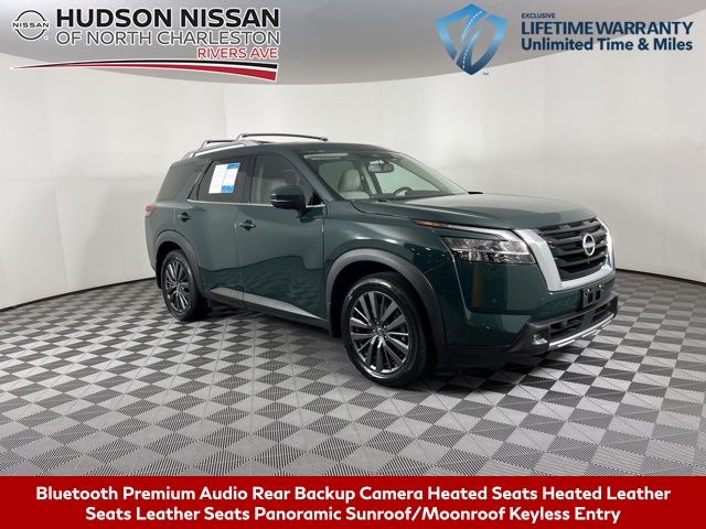 2022 Obsidian Green Pearl Nissan Pathfinder SL FWD SUV