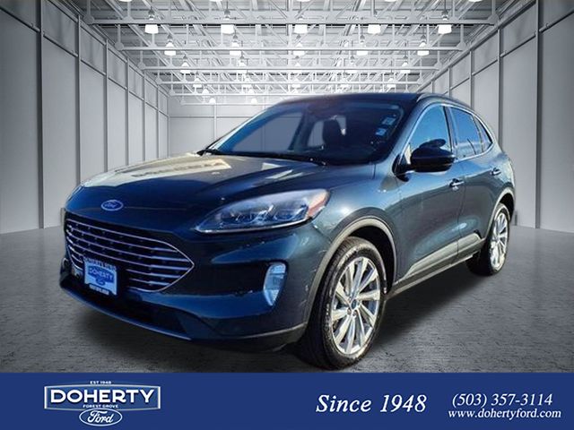 Blue Metallic 2022 Ford Escape Titanium AWD SUV / Crossover All-Wheel Drive 8-Speed Automatic