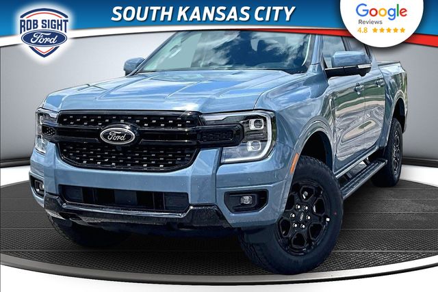 Blue (Azure Gray Metallic Tri-Coat) 2025 Ford Ranger Pickup Truck Four-Wheel Drive Automatic