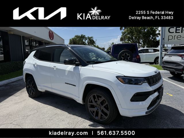 Bright White Clearcoat 2025 Jeep Compass SUV / Crossover Four-Wheel Drive 8-Speed Automatic