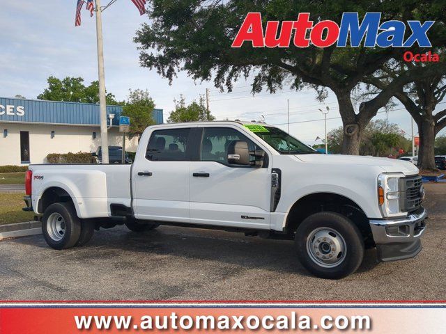 Oxford White 2024 Ford F-350 Super Duty XL Crew Cab LB DRW 4WD Pickup Truck Four-Wheel Drive Automatic