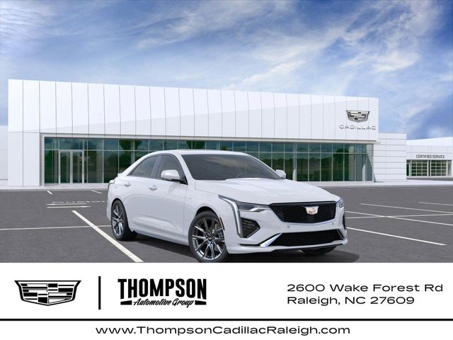 Summit White 2025 Cadillac CT4 Sedan All-Wheel Drive 8-Speed Automatic