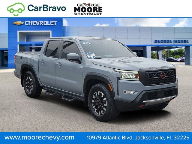 Boulder Gray Pearl 2023 Nissan Frontier PRO-X Crew Cab RWD Pickup Truck 4X2 9-Speed Automatic