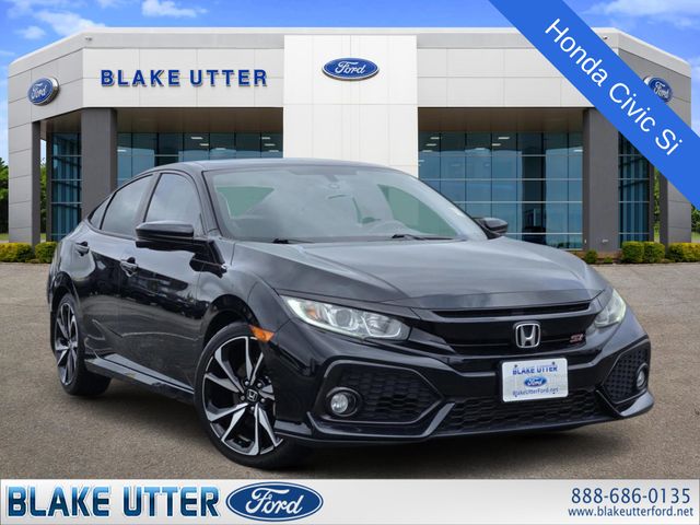 Crystal Black Pearl 2018 Honda Civic Si Sedan Front-Wheel Drive 6-Speed Manual