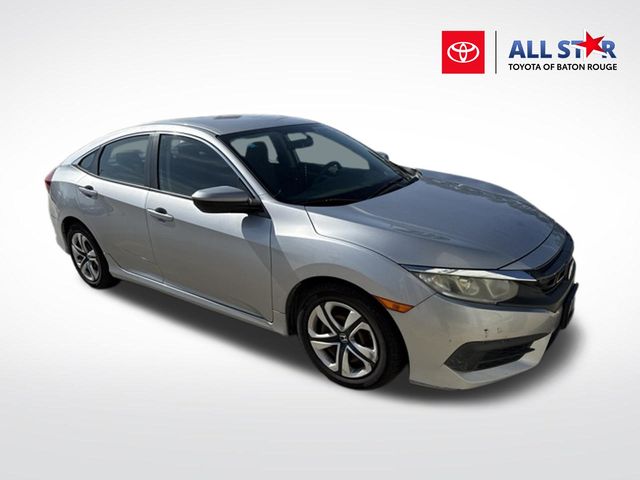 Lunar Silver Metallic 2016 Honda Civic Sedan Front-Wheel Drive Continuously Variable Transmission