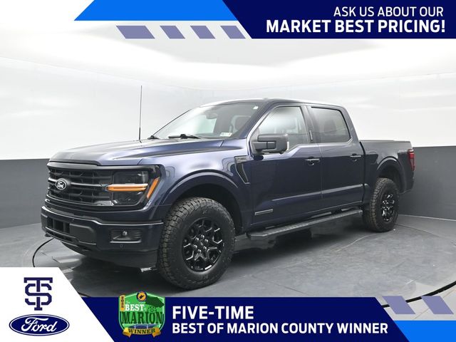 Blue Metallic 2024 Ford F-150 Pickup Truck Four-Wheel Drive Automatic
