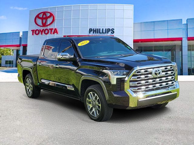 Midnight Black Metallic 2022 Toyota Tundra Pickup Truck Four-Wheel Drive Automatic