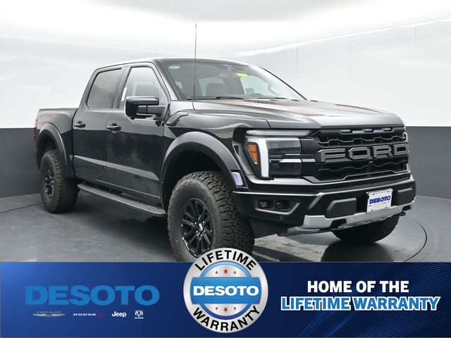 Agate Black Metallic 2026 Ford F-150 Raptor SuperCrew 4WD Pickup Truck Four-Wheel Drive Automatic