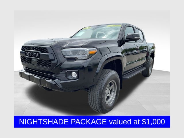 Black 2023 Toyota Tacoma Limited Double Cab 4WD Pickup Truck Four-Wheel Drive 6-Speed Automatic