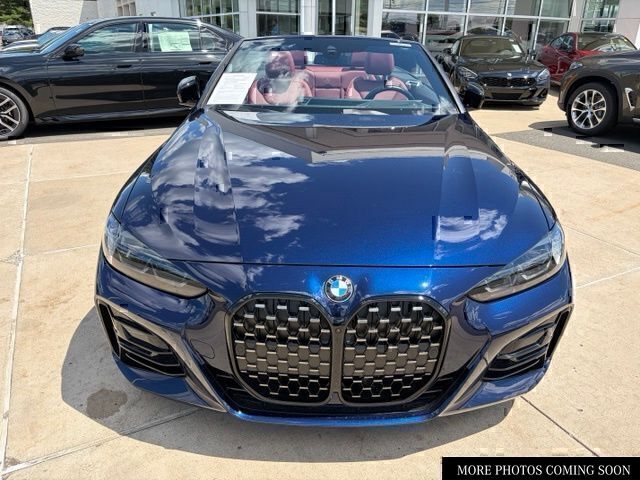 Tanzanite Blue II Metallic 2024 BMW 4 Series Convertible Rear-Wheel Drive 8-Speed Automatic
