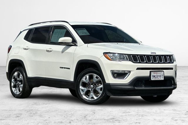 White Clearcoat 2021 Jeep Compass Limited 4WD SUV / Crossover Four-Wheel Drive 9-Speed Automatic