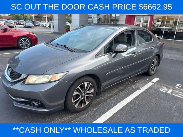 Urban Titanium Metallic 2013 Honda Civic Sedan Front-Wheel Drive 5-Speed Automatic