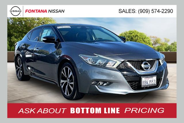 Gray (Gun Metallic) 2017 Nissan Maxima Sedan Front-Wheel Drive Continuously Variable Transmission