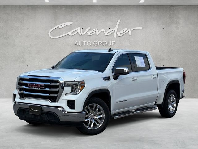 Summit White 2019 GMC Sierra 1500 SLE Crew Cab RWD Pickup Truck 4X2 8-Speed Automatic