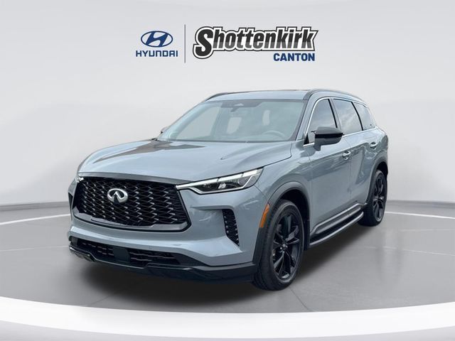 Harbor Gray 2025 INFINITI QX60 Luxe AWD SUV / Crossover All-Wheel Drive 9-Speed Automatic