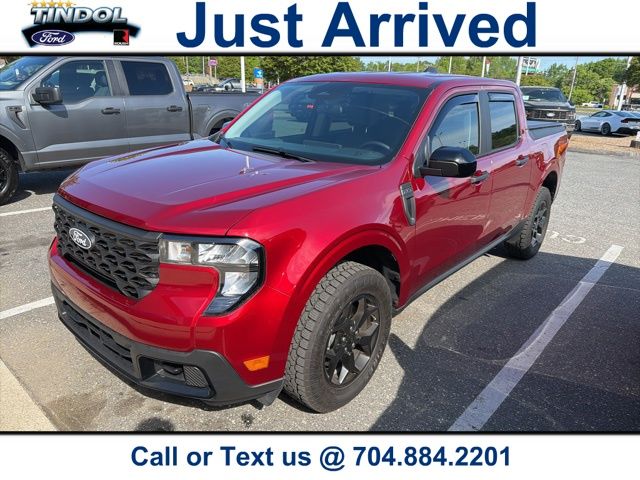 Ruby Red Metallic 2025 Ford Maverick XLT SuperCrew AWD Pickup Truck All-Wheel Drive 8-Speed Automatic
