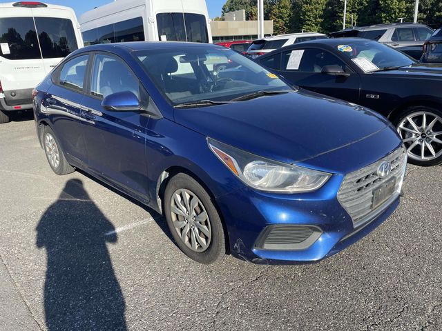 Blue 2018 Hyundai Accent Sedan Front-Wheel Drive 6-Speed Automatic