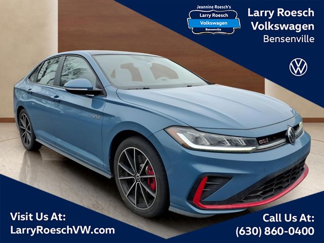 Monterey Blue 2025 Volkswagen Jetta GLI Autobahn FWD Sedan Front-Wheel Drive Automatic