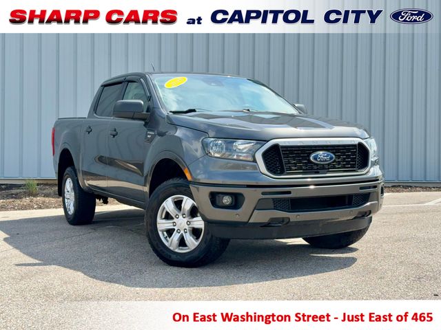 Gray 2019 Ford Ranger XLT SuperCrew 4WD Pickup Truck Four-Wheel Drive Automatic