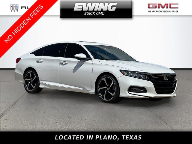 Platinum White Pearl 2018 Honda Accord 2.0T Sport FWD Sedan Front-Wheel Drive Automatic