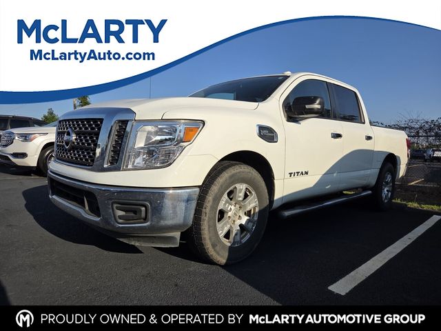 Glacier White 2017 Nissan Titan Pickup Truck 4X2 7-Speed Automatic