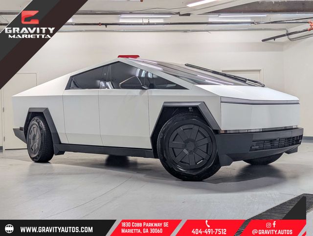 Silver 2025 Tesla Cybertruck Pickup Truck All-Wheel Drive 1-Speed Automatic