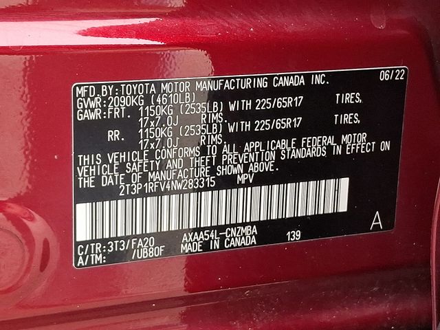 used 2022 Toyota RAV4 car, priced at $27,706