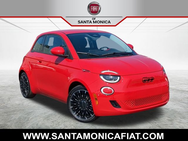 Red by (Red) 2024 FIAT 500e Hatchback 1-Speed Automatic