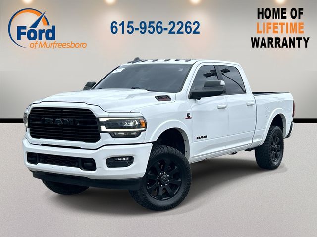 Bright White Clearcoat 2020 RAM 3500 Laramie Crew Cab 4WD Pickup Truck Four-Wheel Drive 6-Speed Automatic