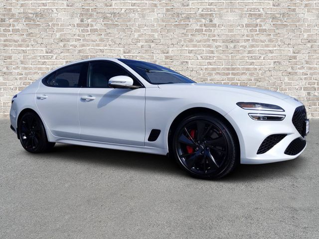 White 2023 Genesis G70 Sedan Rear-Wheel Drive 8-Speed Automatic