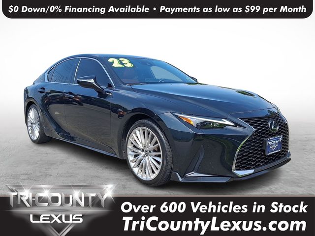 Black (Caviar) 2023 Lexus IS Sedan All-Wheel Drive 6-Speed Automatic