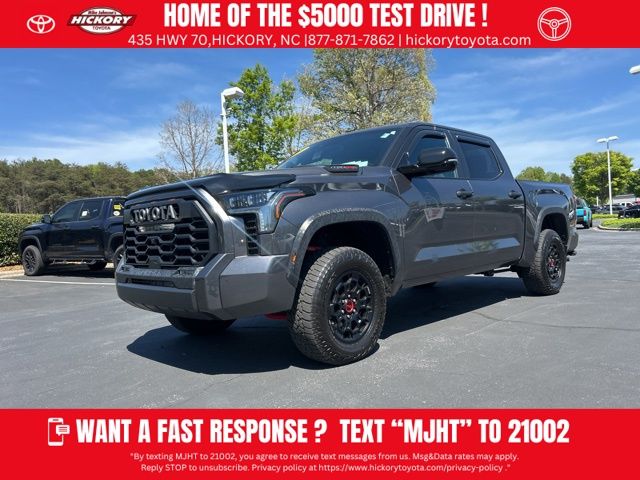 Magnetic Gray Metallic 2024 Toyota Tundra Hybrid TRD Pro HV CrewMax Cab 4WD Pickup Truck Four-Wheel Drive Automatic