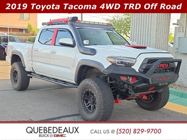 Super White 2019 Toyota Tacoma Pickup Truck Four-Wheel Drive 6-Speed Automatic