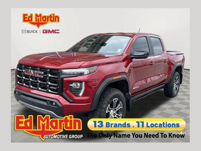 Volcanic Red 2023 GMC Canyon AT4 Crew Cab 4WD Pickup Truck Four-Wheel Drive 8-Speed Automatic