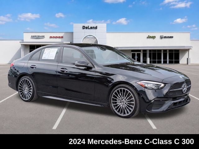 Black 2024 Mercedes-Benz C-Class Sedan Rear-Wheel Drive 9-Speed Automatic