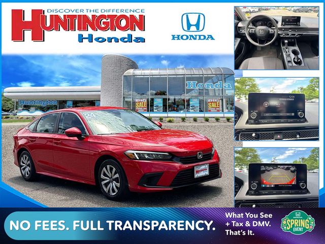 used 2024 Honda Civic car, priced at $22,300