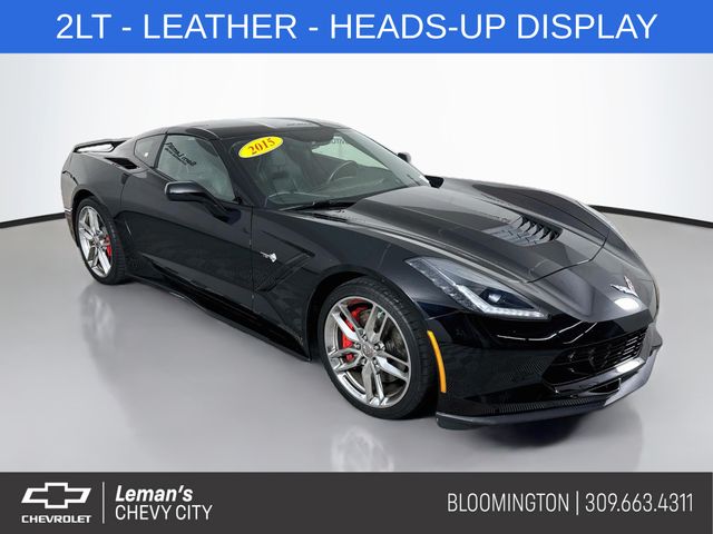 Black 2015 Chevrolet Corvette Coupe Rear-Wheel Drive 8-Speed Automatic