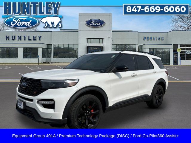 White Metallic 2023 Ford Explorer SUV / Crossover All-Wheel Drive Automatic