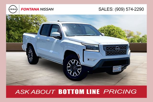 Glacier White 2024 Nissan Frontier Pickup Truck 4X2 9-Speed Automatic Overdrive