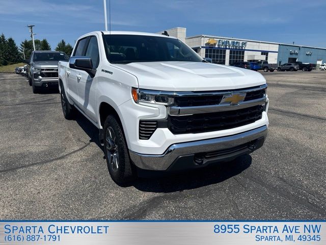 Summit White 2023 Chevrolet Silverado 1500 Pickup Truck Four-Wheel Drive 8-Speed Automatic