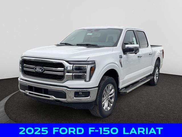 Oxford White 2025 Ford F-150 Lariat SuperCrew 4WD Pickup Truck Four-Wheel Drive Automatic