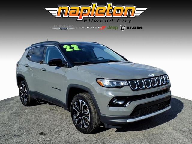 Sting-Gray Clearcoat 2022 Jeep Compass Limited 4WD SUV / Crossover Four-Wheel Drive 9-Speed Automatic